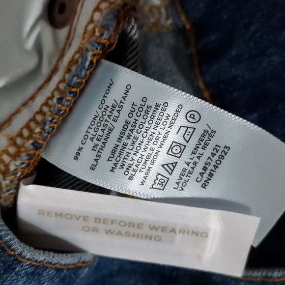 Jeans LOFT made and loved sz8/29 High waist Straight Crop - Picture 8 of 8